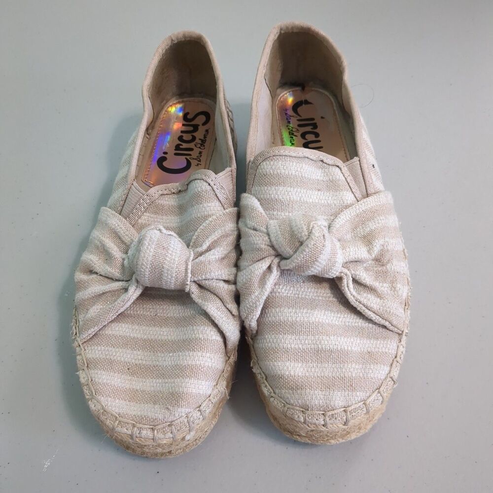 CIRCUS by Sam Edelman Columbia Chunky Platform Stripe Espadrilles 8